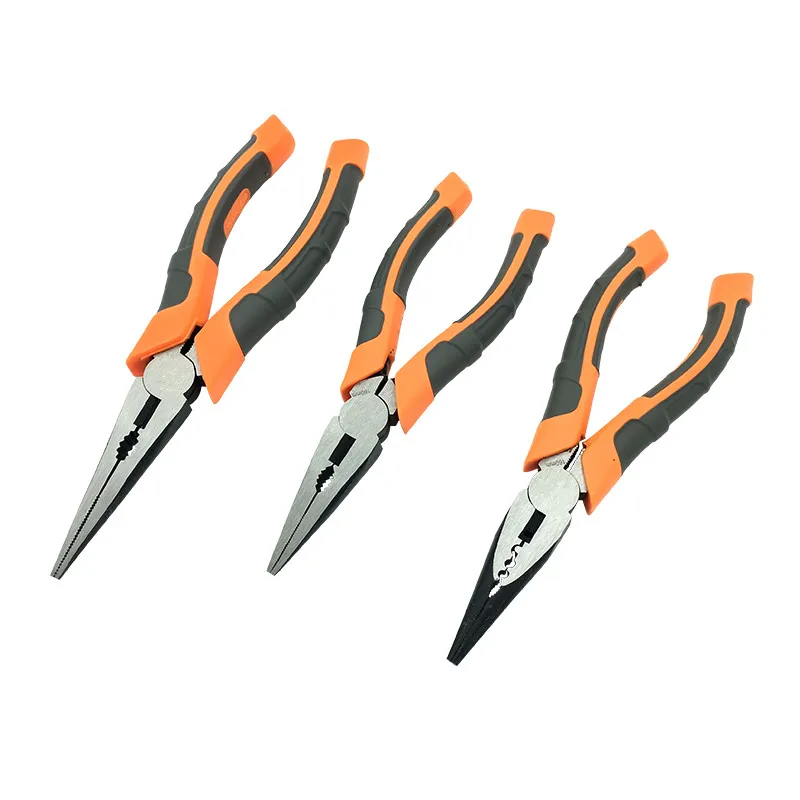 

High quality Multi tool Long Nose pliers electrician tools pliers mini 6 / 8 inch pliers industrial grade crimping hand tool