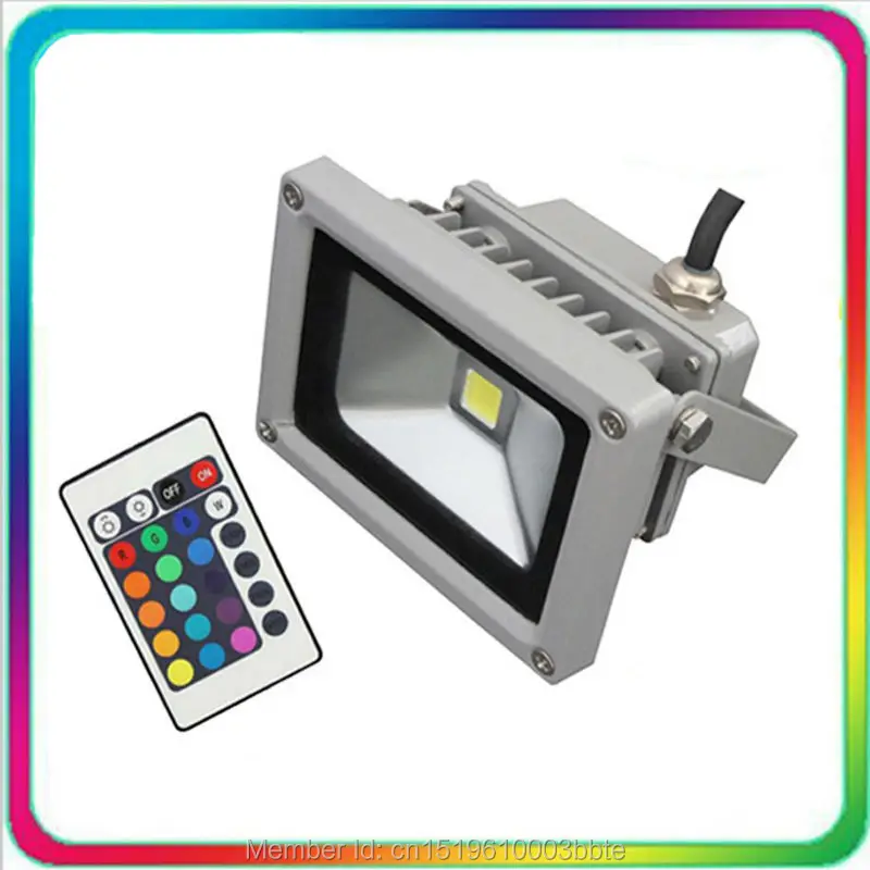 Чип Epistar гарантия 3 года 20 Вт наружный дистанционный Светодиодный прожектор RGB 10