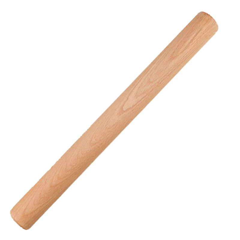 

Natural Solid Beech Wooden Rolling Pin For Baking