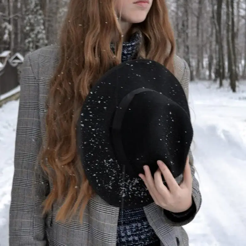 Fashion Ladies Women Retro Style Jazz Hat Trilby Spring Autumn Winter Cap Hats Solid Show Stage Dance etc. | Аксессуары для одежды