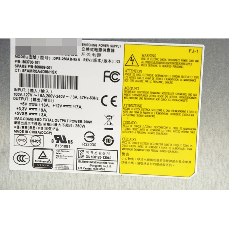 For HP DL320e Gen8 v2 Power Supply 250W 803700-101 DPS-250AB-95 A 809669-001 | Компьютеры и офис