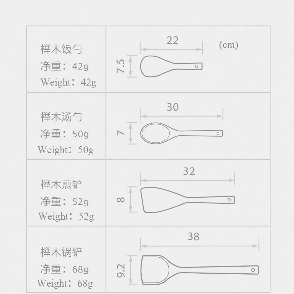 Xiaomi Spoon Spatula Mixing Kitchen Tools Beech Wood Material Household Wooden shovel spoon Nonstick cooking | Электроника