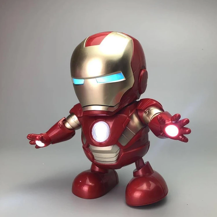 Can Dance Железный человек Marvel Мстители фигурка игрушка светодиодный фонарик со
