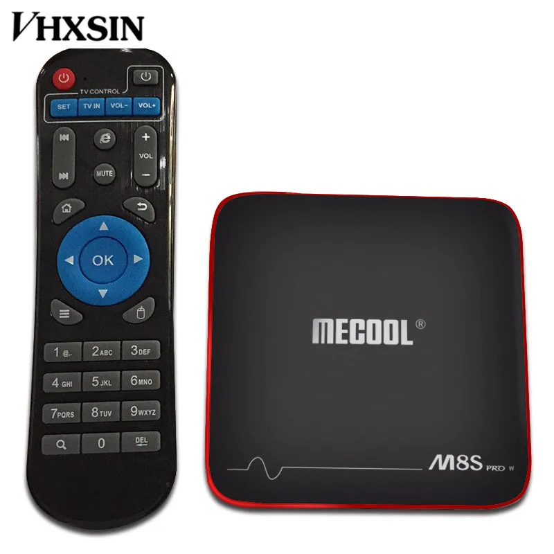 20 шт./лот MECOOL M8S PRO W Android 7 1 ТВ Box Amlogic S905W Процессор 4 ядра 2 Гб Оперативная память DDR3 16