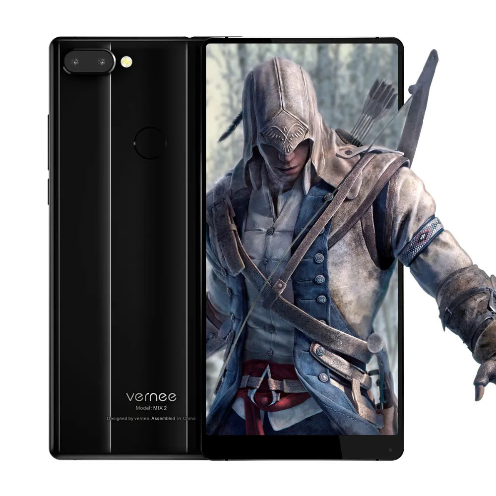 Vernee Mix 2 Dual камера смартфон 4 Гб 64 6 0 дюймов 18:9 экран сзади стекло дизайн Android 7 13MP