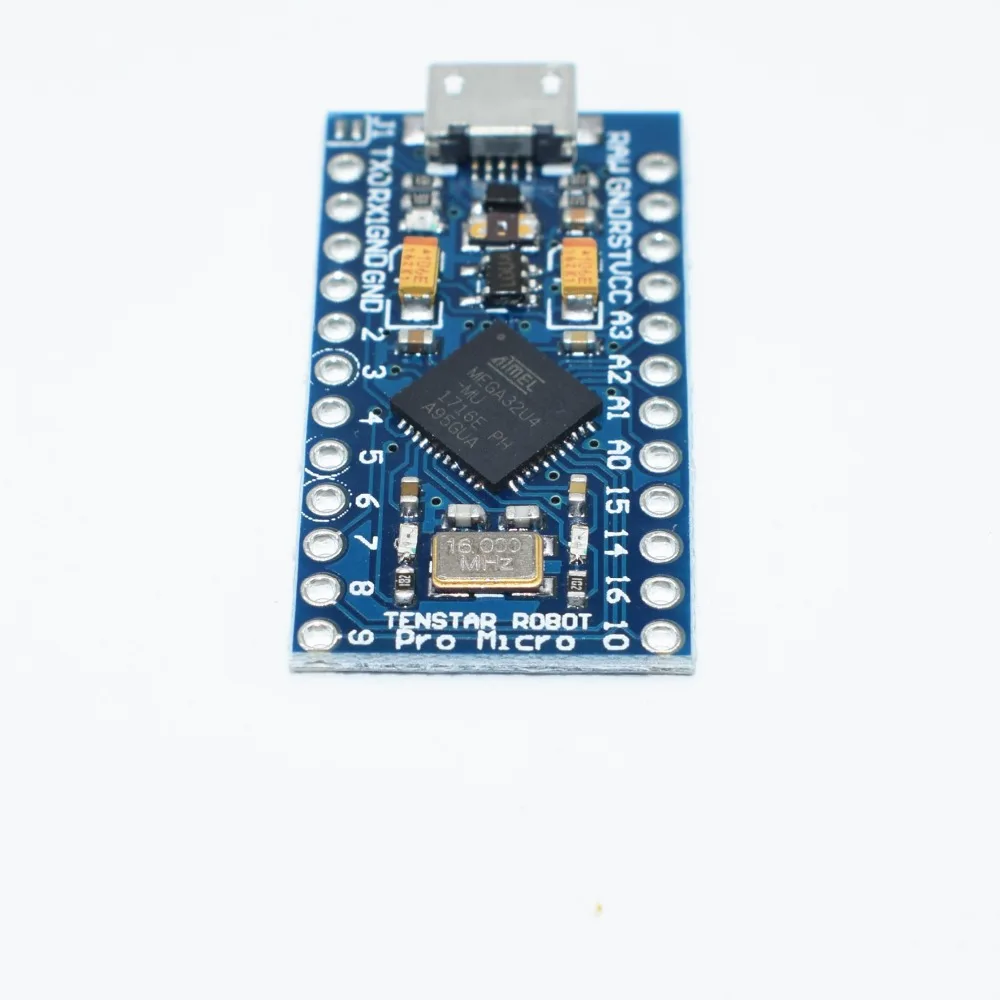 Модуль TENSTAR ROBOT Pro Micro ATmega32U4 5 В/16 МГц с 2 рядным штырьком|micro atmega32u4|pro micromicro pro |