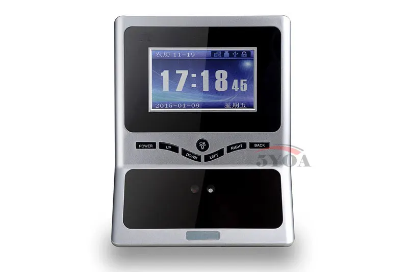 Лицо лица TCP IP посещаемость контроль доступа биометрические часы рекордер