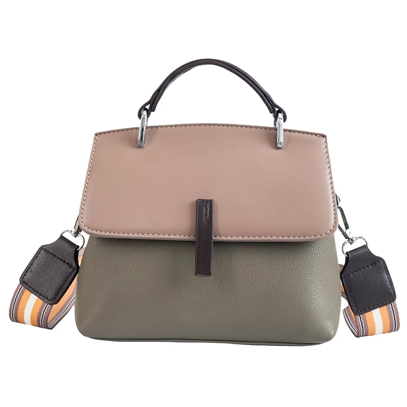 Новая модная цветная сумка с широким плечевым ремнем для женщин качественная