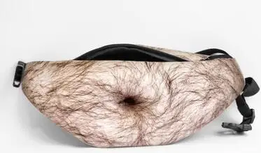 15 стилей, 3D моделирование, новинка, мужская сумка Dad Bod, мохнатая пивная сумка для живота, унисекс, сумки, забавное портмоне, телесный цвет, сумки на пояс - Цвет: 2