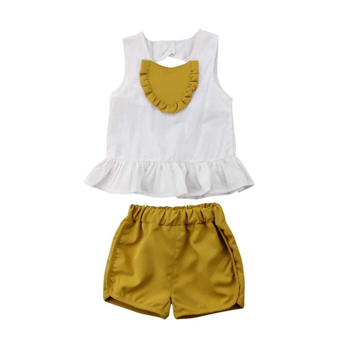 2PCS Toddler Baby Girls Plaid hollow out Tutu Shirt Tops+Shorts Pants Outfits Clothes Set | Детская одежда и обувь