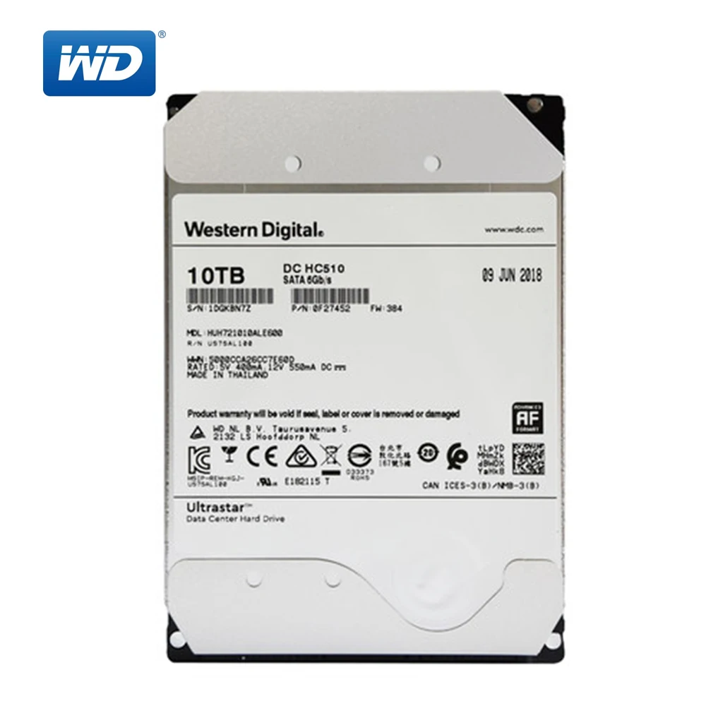 Western Digital 8 ТБ корпоративный жесткий диск сервер дата центр HDD Ultrastar DC 7200 об/мин
