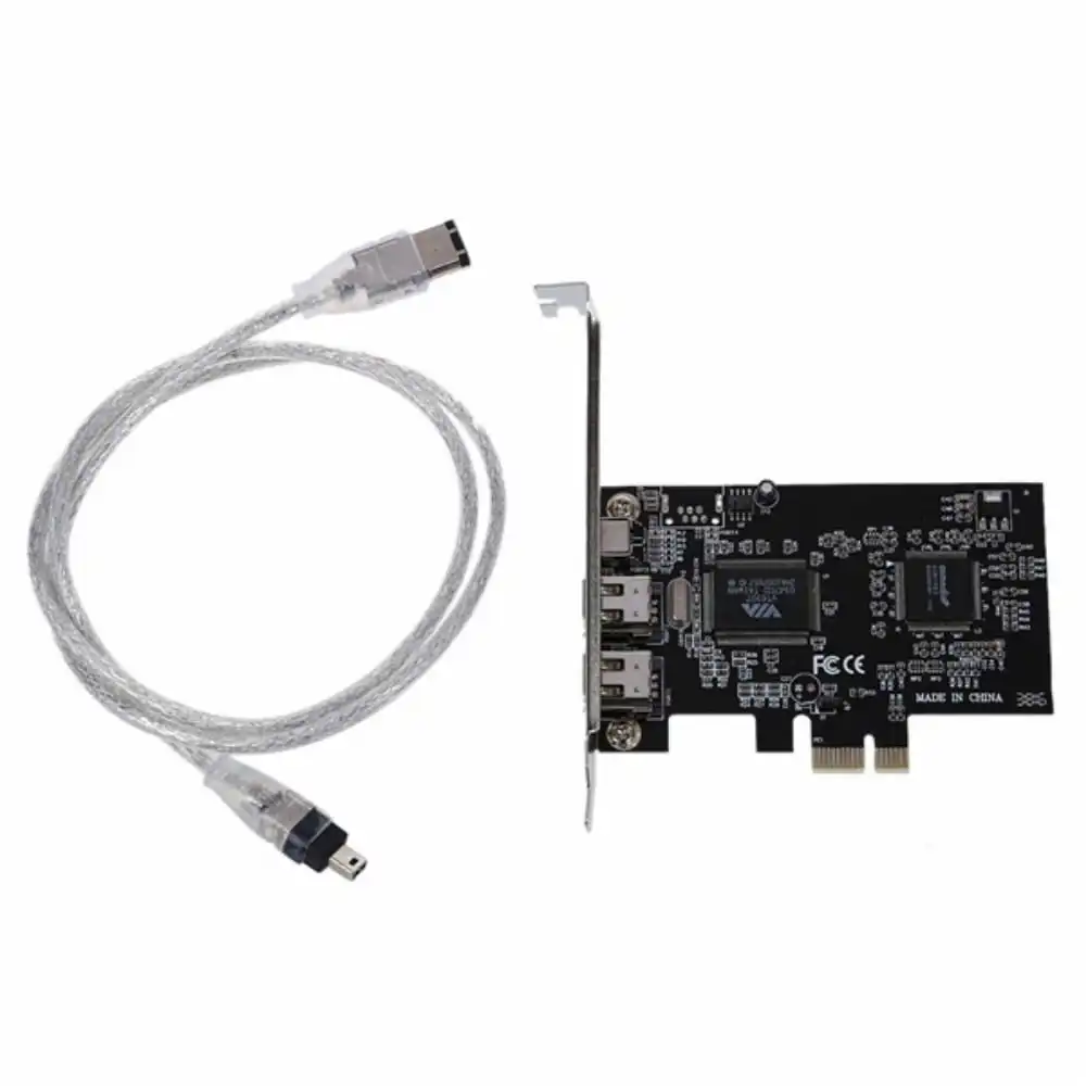 firewire контроллер Express x1 PCI E FireWire 1394a IEEE1394 карты контроллера 3 Порты и разъёмы для