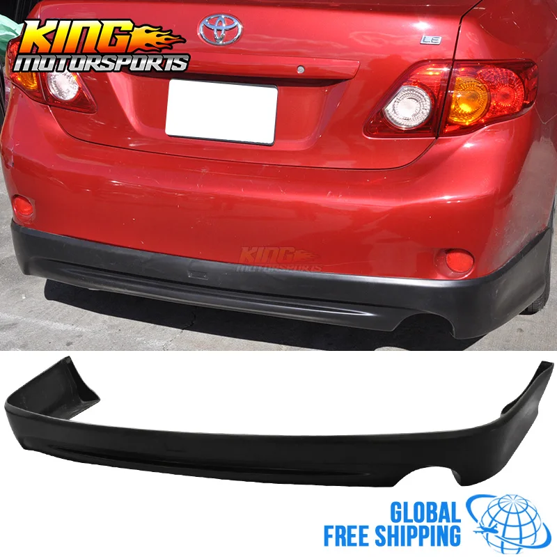 Подходит для 09 10 Toyota Corolla Sedan K-style заднего бампера спойлер диффузор бодикит PU Global по всему миру