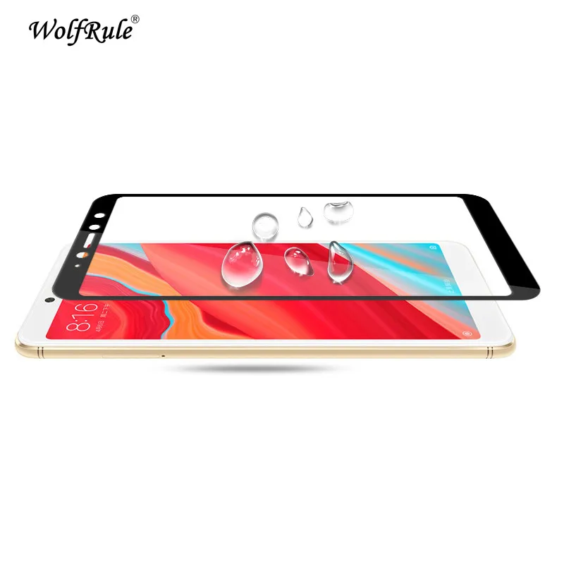 Protector de pantalla para Xiaomi Redmi S2, vidrio templado 2.5D para Xiaomi Redmi S2, vidrio de cobertura completa, pel&iacute;cula para tel&eacute;fono Redmi S2, 2 uds.-2