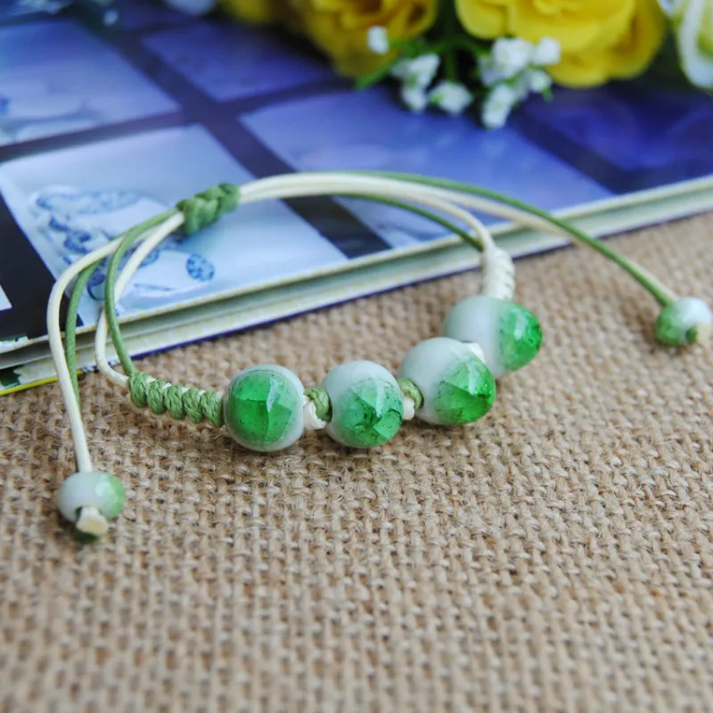 New Original vintage Ceramics beads Girls Bracelet Good Lucky cute Lover Lovers Jewelry Women Gift | Украшения и аксессуары