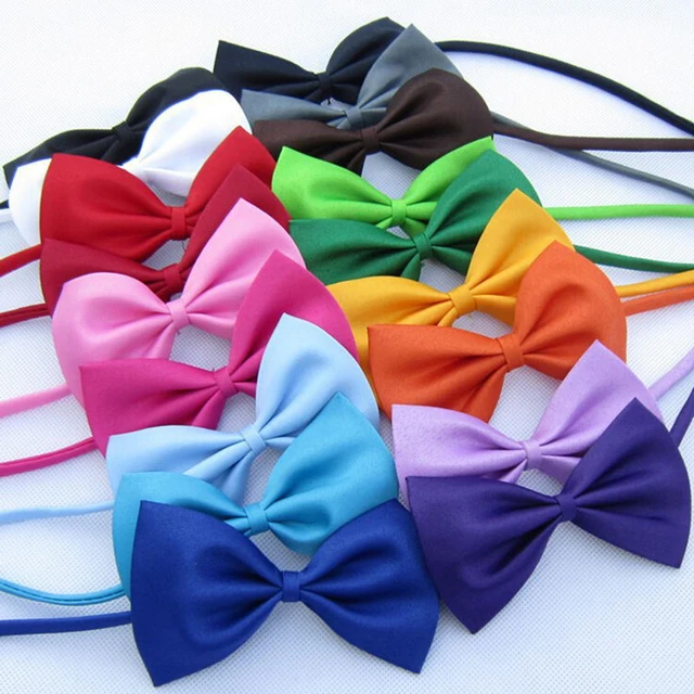 50/100 pcs/lot Mix Colors Wholesale Pet Grooming Accessories Rabbit Cat Dog Bow Tie Adjustable Bowtie Multicolor Pet Products 1