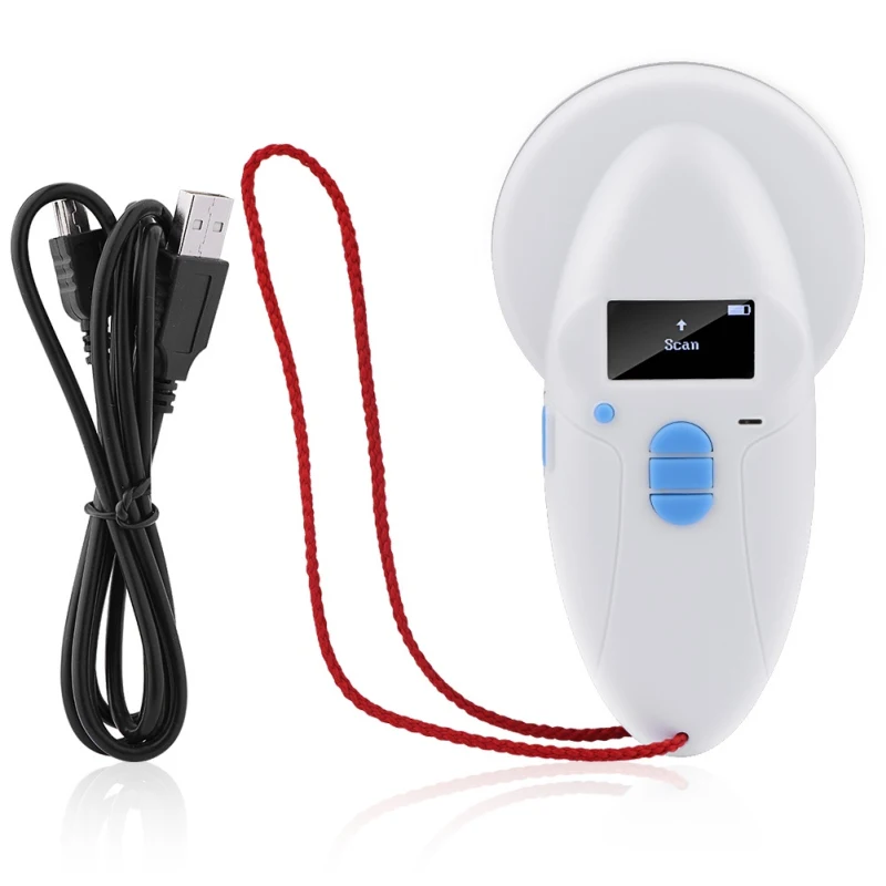 

Portable ISO FDX-A/B HDX handheld animal chip 134.2khz rfid reader pet microchip scanner for dog microchip rfid glass capsule