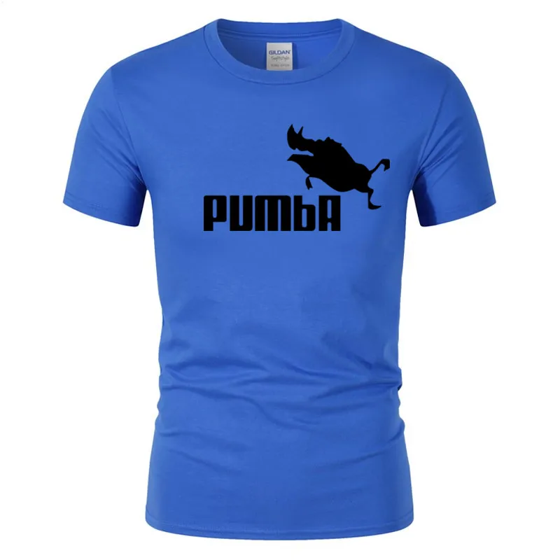 Новая забавная футболка милые футболки homme Pumba Мужчины Женщины 100% хлопок крутая