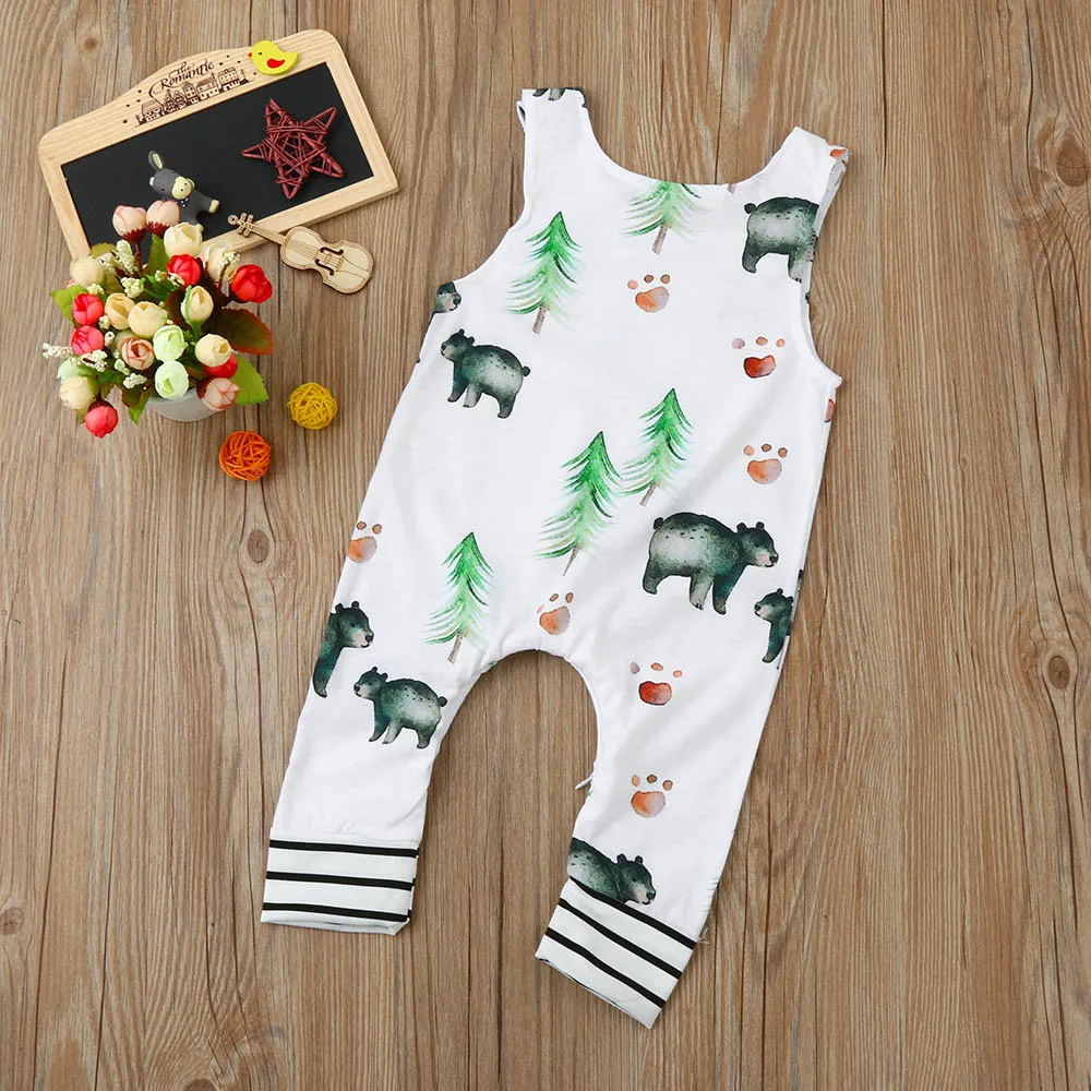 Очень милая детская одежда Летний комбинезон для новорожденных мальчиков и