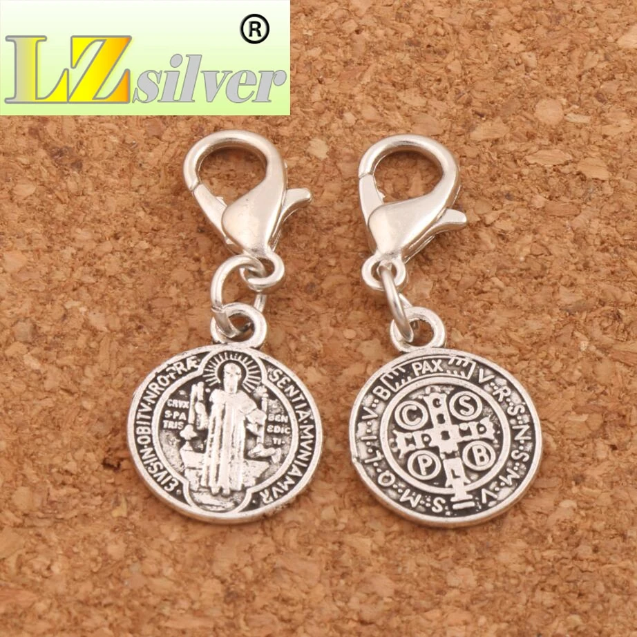 Медальон Святого Бенедикта с крестообразной застежкой Европейский карабин