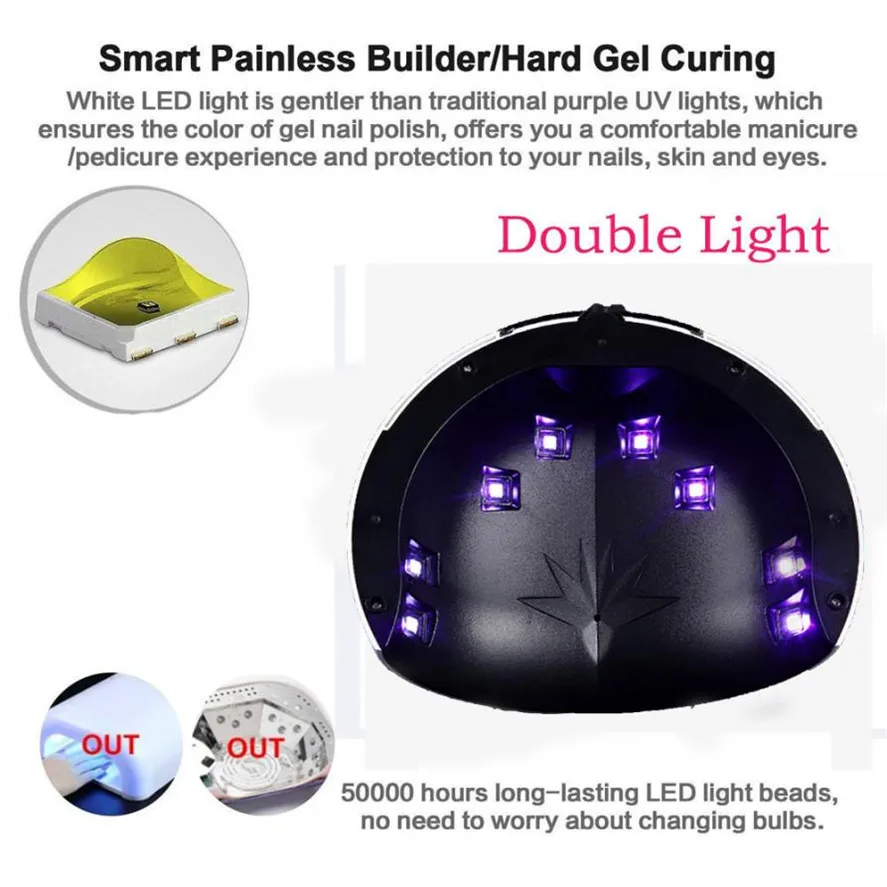 Новые Pro лак для ногтей сушилки 1 шт. 24 Вт USB СВЕТОДИОДНЫЙ УФ лампы свет Гель