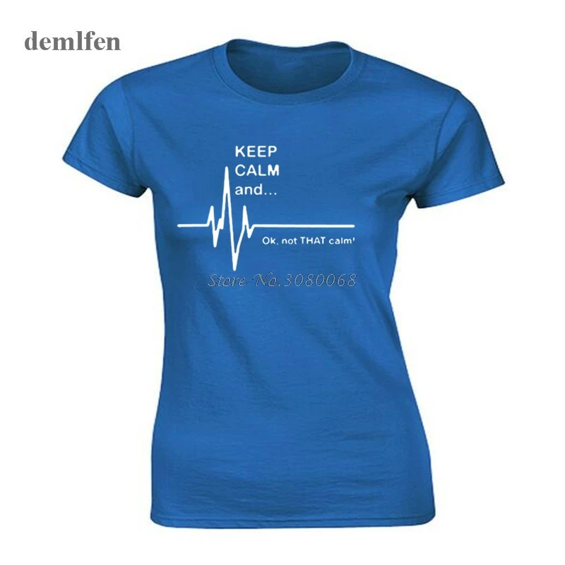 С надписью Keep Calm And... не то чтобы спокойно забавные ЭКГ Heart Rate медсестра фельдшер