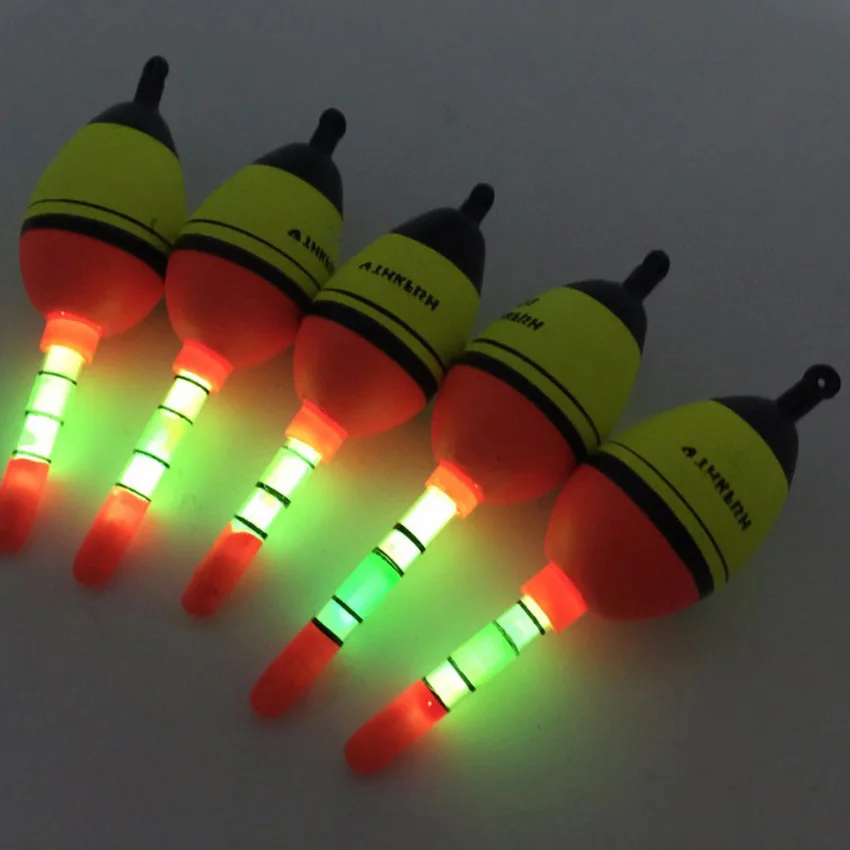 Thkfish 5pcs15g eva Поплавки Бобберс + 10 шт. палке ночь световой Щупы для мангала пузатый