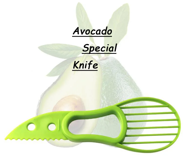 

TECHOME Multi-functional Avocado Special Knife Combination All Avocado Artifact Slicer Cutter Avocado Fruit Cutting Device Tool