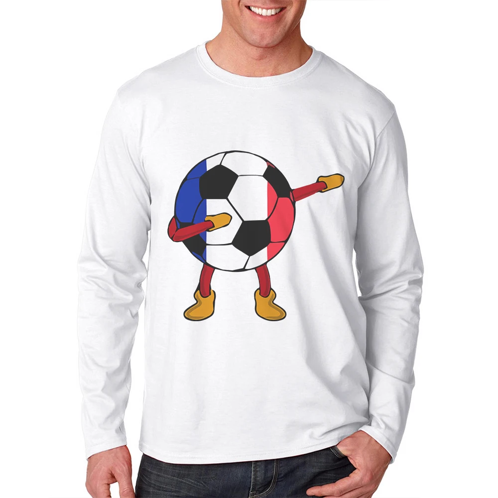 

New Fashion Hipster Men T Shirt Hip Hop Dabbing Football Printed Male Casual Tops Mens Tshirts Long Sleeve Funny Cool Tee Shirts