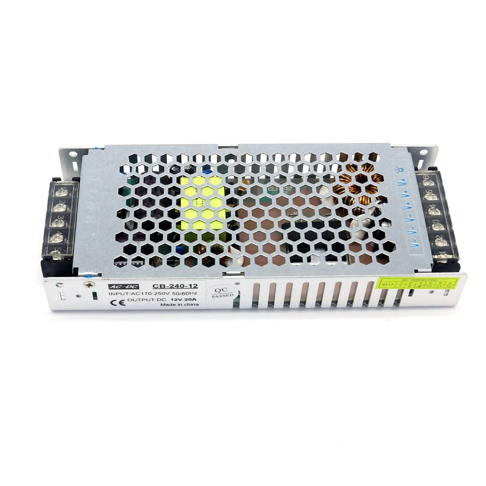 

Factory Direct Sales High Quality Power Supply Converter 12V 20A Ultra-thin Light Power Supply 240W
