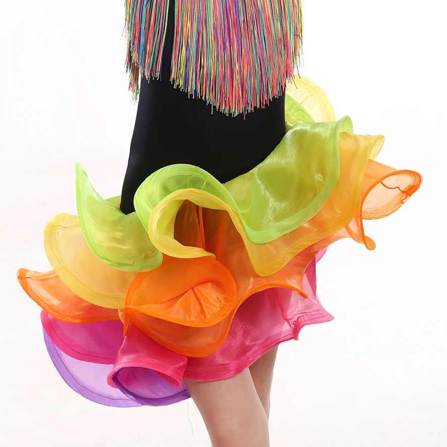 Детские платья для латинских танцев Костюмы конкурсов выступлений Новинка