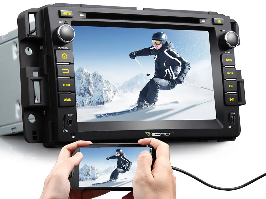 Eonon 7 "Quad Core Android 6.0 Marshmallow Автомобильный DVD Радио для GMC Acadia 2009-2011 и Sierra Yukon 2008-2011 |