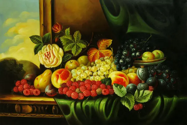 2 панели современная напечатанная кухня живопись куадро декорацион фрукты и