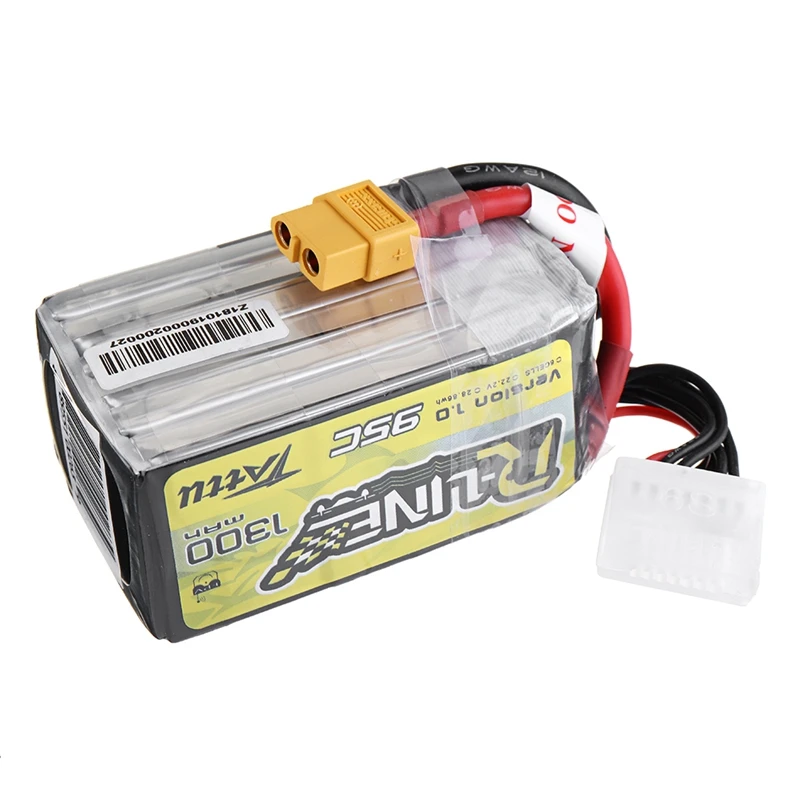 Gens литий-полимерный аккумулятор Tattu 22 2 V 1300mAh 95C 6S W/ XT60 разъем для FPV Racing Drone Quadcopter