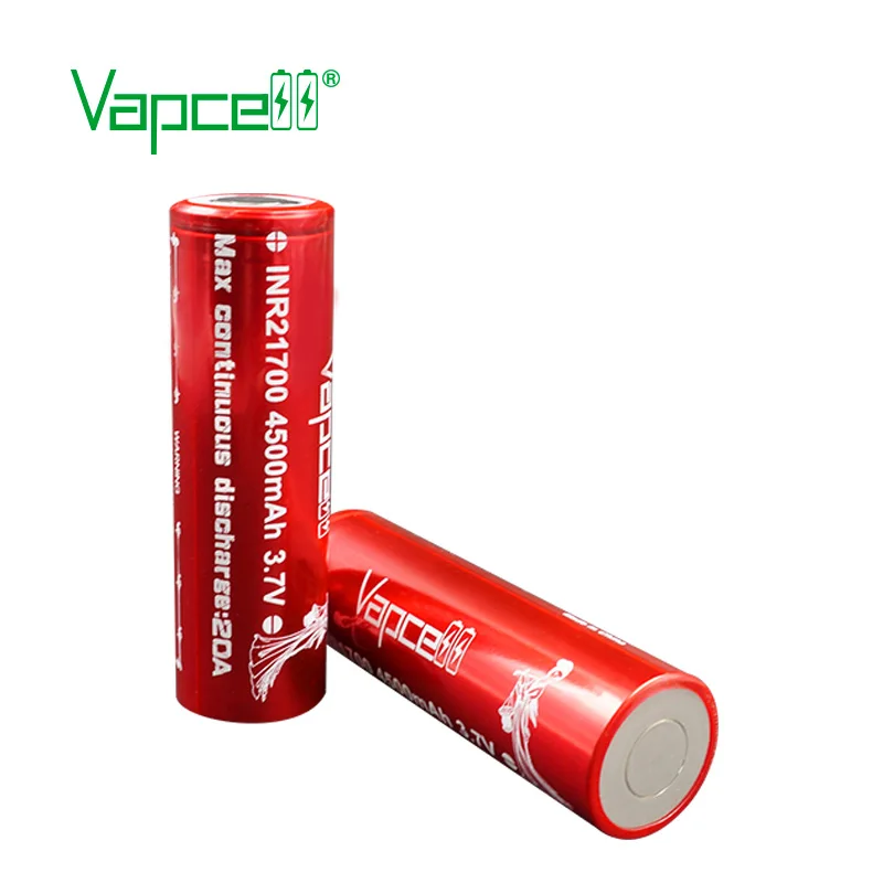 Оригинальный аккумулятор Vapcell INR 21700 4500 мАч 20 А литий-ионная батарея высокой