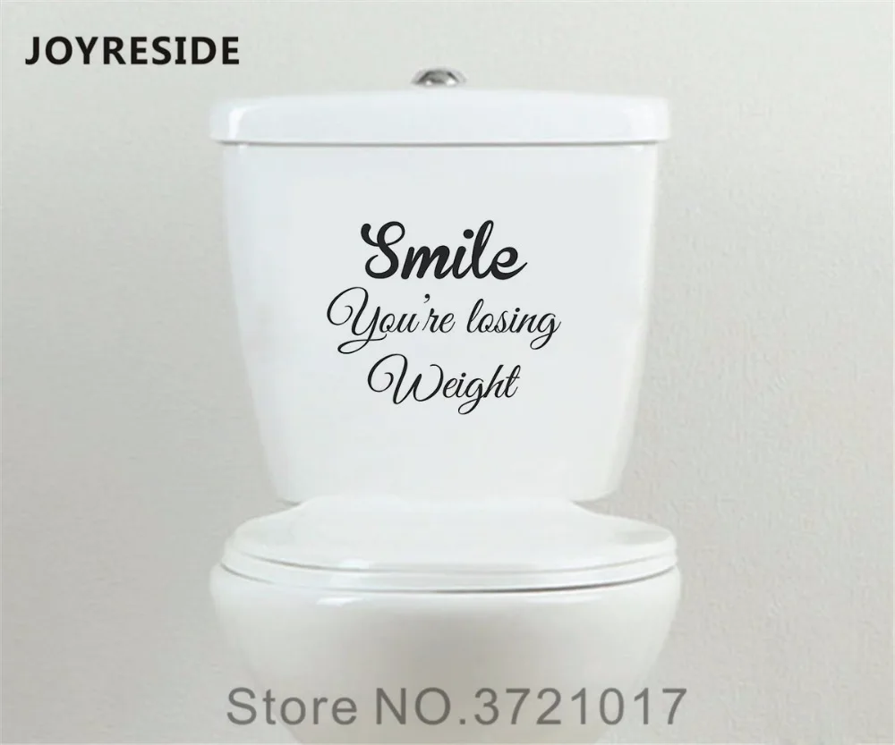 Виниловая наклейка на унитаз в стиле Улыбка|decoration design|funny decorvinyl stickers |
