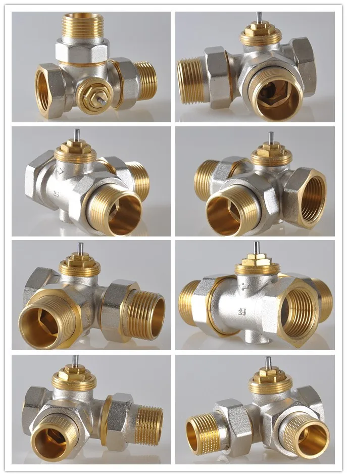 DN15 латунь радиатор три пути Клапан 3 способ Термостатические | Обустройство дома