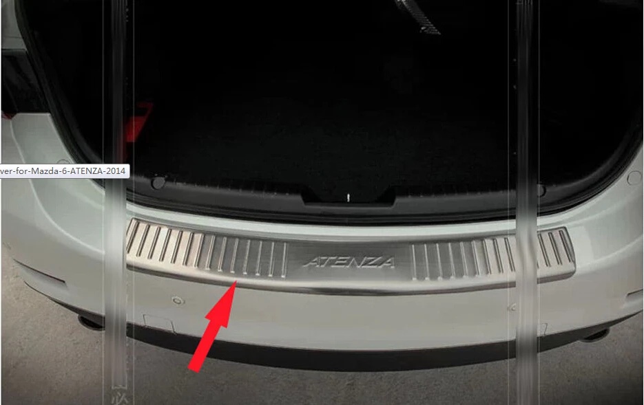 Стальной задний бампер защита шаг накладка на багажник Накладка порог для mazda 6