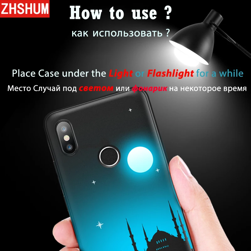 3D Touch светящийся чехол для Xiaomi mi A2 6X мягкий силиконовый свечения узор случае