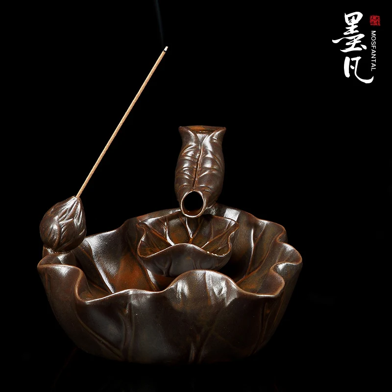 Большой чайник керамическая курительная горелка для благовоний ароматерапия