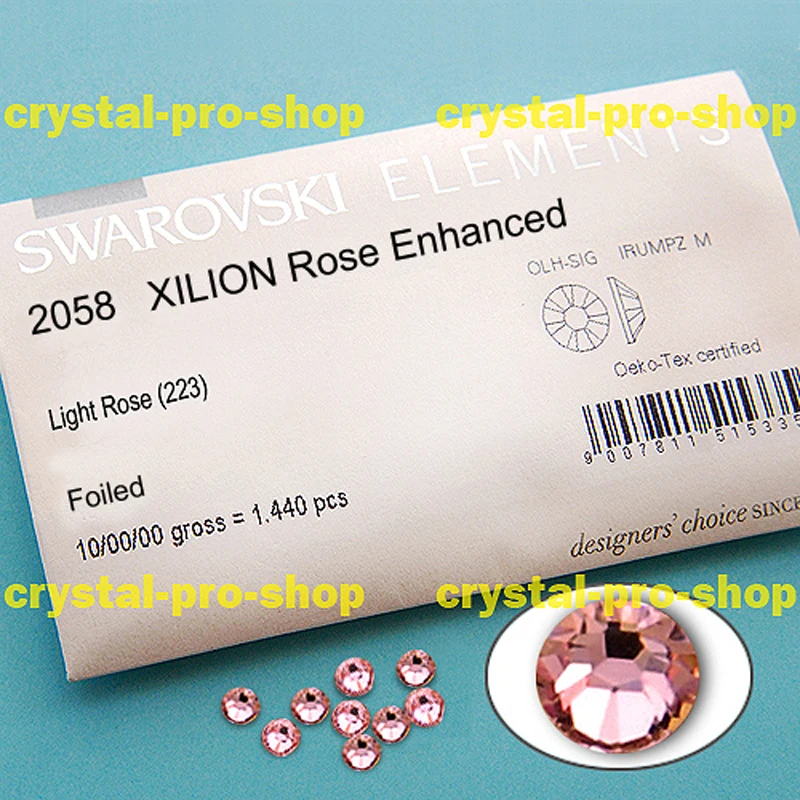 Элементы Swarovski светло-розовый (223) (без горячей фиксации/горячей фиксации) железо