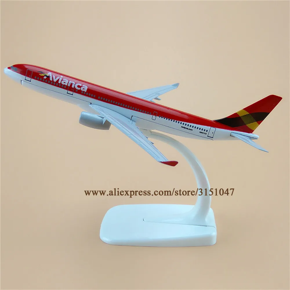 16 см воздушный Колумбии Avianca Аэробус 330 A330 модель самолета металлического сплава