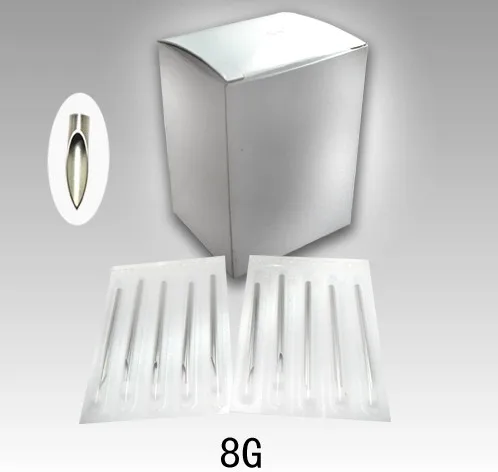 

100PCS Sterilized Tattoo Needles For Eyebrow Lip Tattoo Permanent Makeup Needles Tattoo Accessories 8G