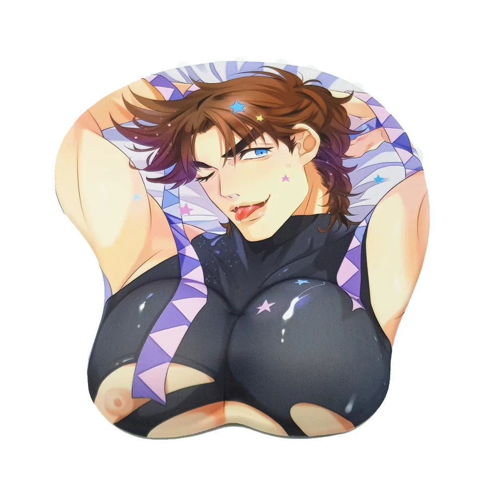 JOJO'S Необычные Приключения Joseph Joestar Dio 3D Oppai коврик для мыши с подставкой для запястья с силиконовым гелем