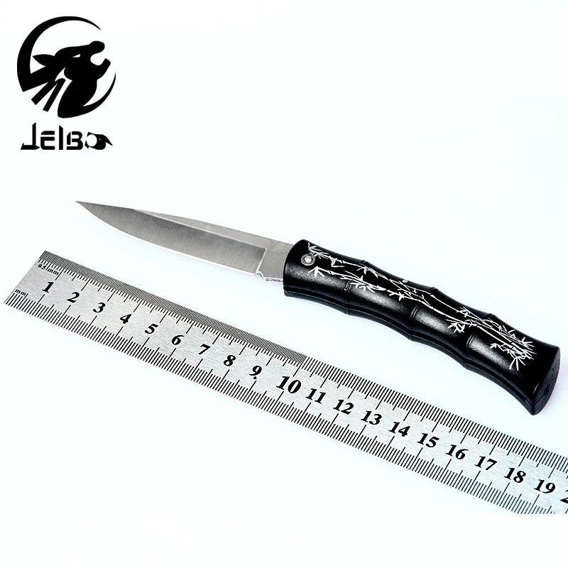 Jelbo бамбук модель карман Ножи складной кемпинг выживания тактический дешевые