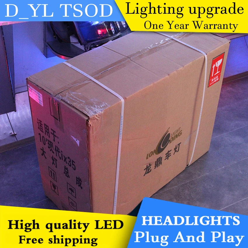 DY_L Car Styling Head lamp for Hyundai Ix35 2010-2013 LED Headlight DRL H7/D2H HID Xenon bi xenon lens | Автомобили и мотоциклы