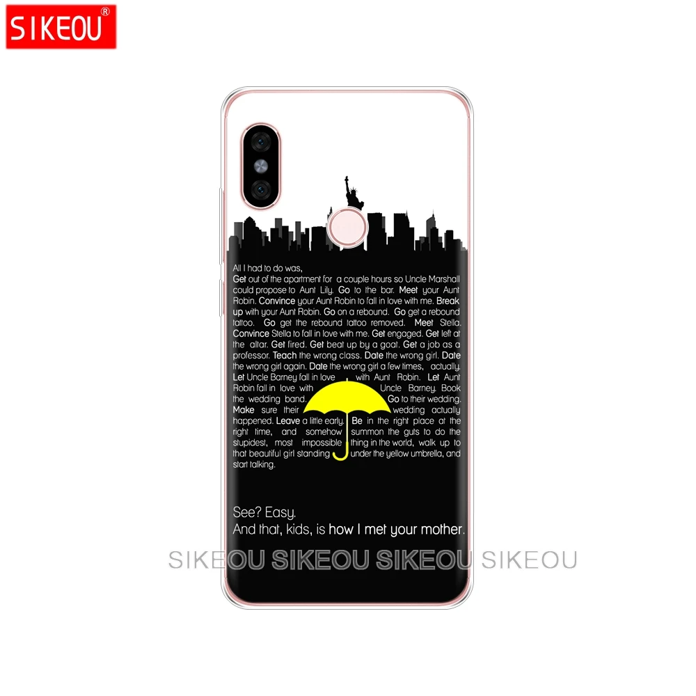 Силиконовый чехол для телефона Xiaomi redmi 5 4 1s 2 3 3s pro PLUS note 4X 4A 5A how i meet your mother himym quotes |