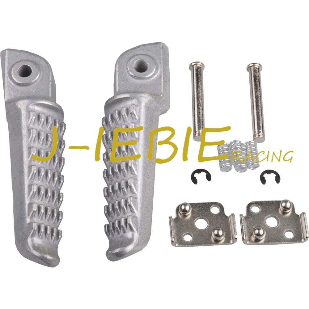 Серебряные Задние подножки для Kawasaki Ninja ZX6R ZX636 ZX10 ZX9R Z750 Z1000 ZX14 ZZR1200 ZZR1400 GTR1400|for