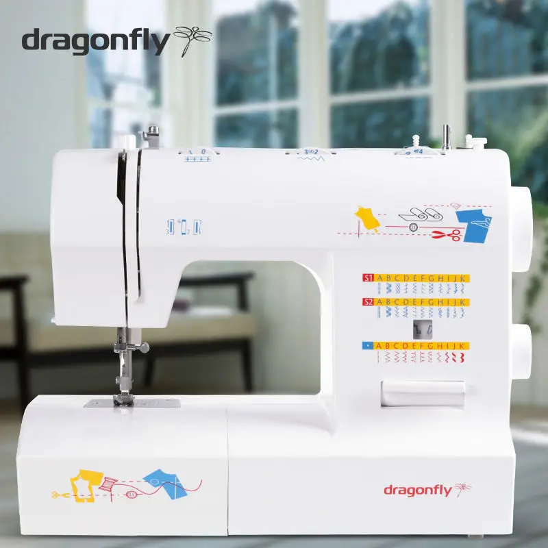 Домашняя швейная машина Марка Dragonfly модель 2235 33 стежки двойные иглы|domestic sewing