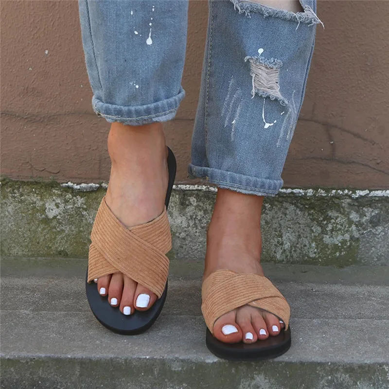 Новинка 2019 года Летние римские шлепанцы в стиле ретро женские пляжные сандалии с